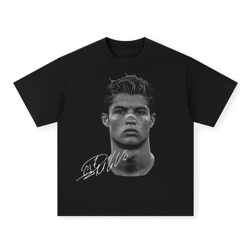 Neymar American Football Star Print 100%Cotton Short-sleeved T-shirt Men Women Clothing Athleisure Print Fashion Oversize Tee Royal Drip