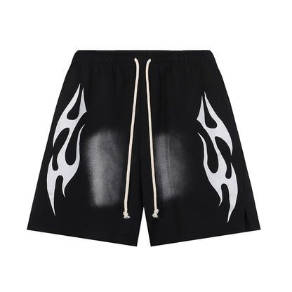 Fashion Street Summer Men's Shorts Printed Bottom Shorts Elastic Jogging Sports Loose Slim Fit Men's Shorts Y2k Harajuku Shorts Royal Drip