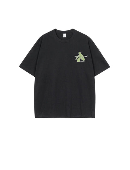 Oversize Fashion Men T-shirts Kpop Unisex Upset Cacti Print Tees Short Sleeve Summer Casual Male Clothing Tops Harajuku Royal Drip