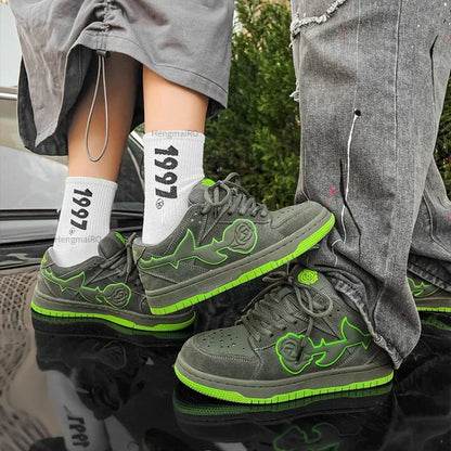 Women Shoes for Men Tennis Retro Y2K Rose Punk Street Skateboard Shoes Male Fashion Sneakers Couples Designer Sports Casual Shoe Royal Drip