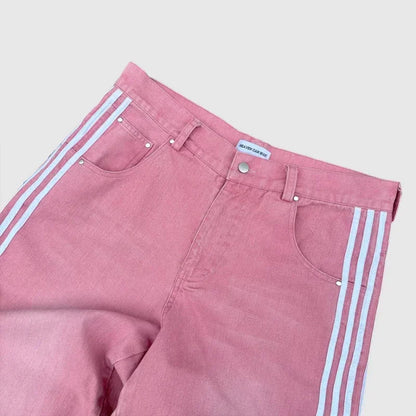 Y2K Baggy Jeans Harajuku vintage Striped Embroidered high quality Sweatpants men women Hip Hop Casual wide leg jeans streetwear Royal Drip