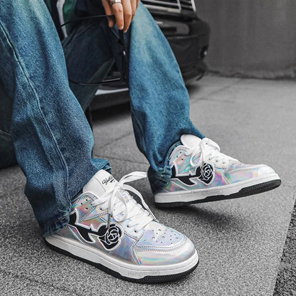 Women Shoes for Men Tennis Retro Y2K Rose Punk Street Skateboard Shoes Male Fashion Sneakers Couples Designer Sports Casual Shoe Royal Drip