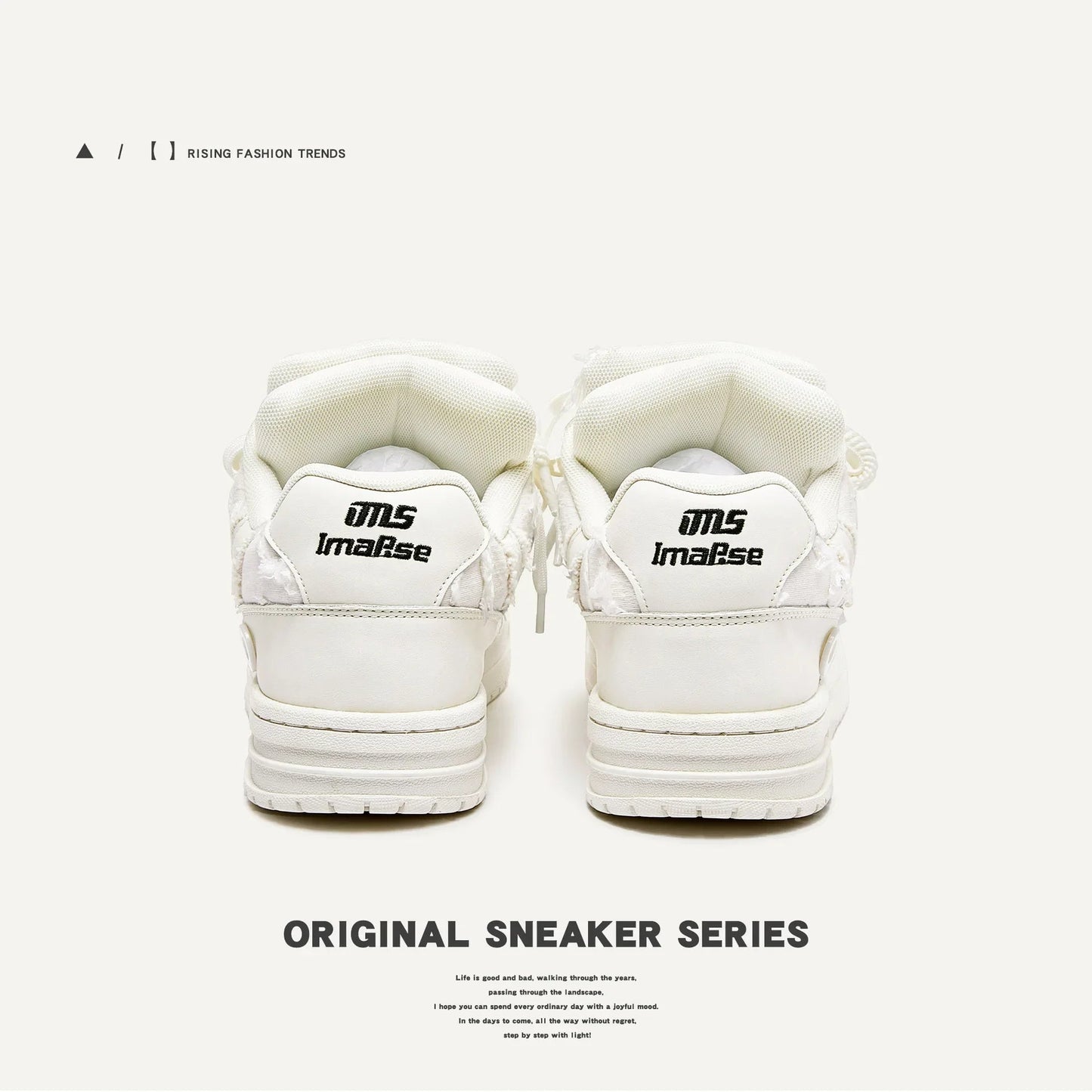 Guangzhou Trendy White Casual Shoes Low Top Men's Women's Board Shoes Rubber Sole Tassel Element Leisure Style Ad Adult Royal Drip